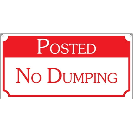 Posted No Dumping- 6x12 Aluminum Factory Warehouse Barn Garage (Best Way To Set Pole Barn Posts)