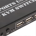 thumbnail image 4 of Port DisplayPort KVM Switch 4K 60Hz Dual Mode Aluminum Alloy Plug and Play for Keyboard and Mouse 100-240V US Plug 100-240V, 4 of 4