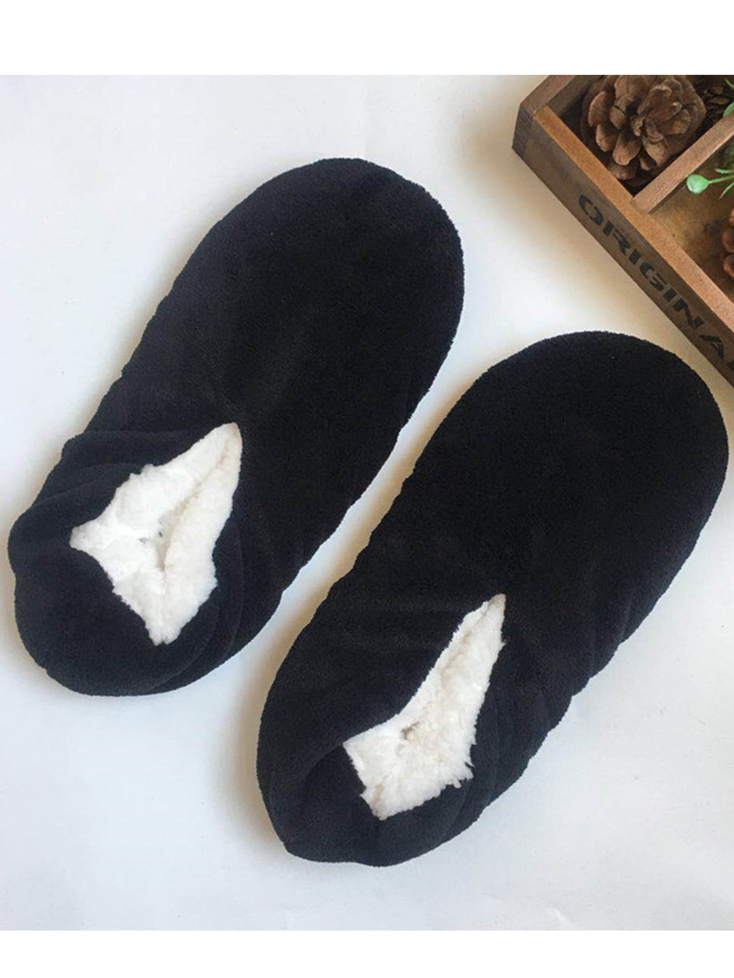 Circus lobby archief LUXUR 1-2 Pair Unisex Solid Color Slippers Comfortable House Bedroom Sock  Shoes - Walmart.com