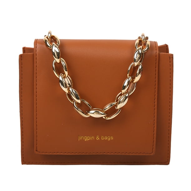 Sywqhk Bolso De Cadena Diario Para Mujer, Bolso Cruzado De Calle De Pu Sólido (Marrón Claro) Sywqhk Para estrenar