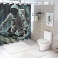 thumbnail image 7 of BCIIG Shark Bathroom Decor Set with Hooks, Colorful Luxurious Graphic Print Polyester Fabric Shower Curtain for Bathroom Decoration, Waterproof Shower Curtain Set with Hooks 69x72, 7 of 7