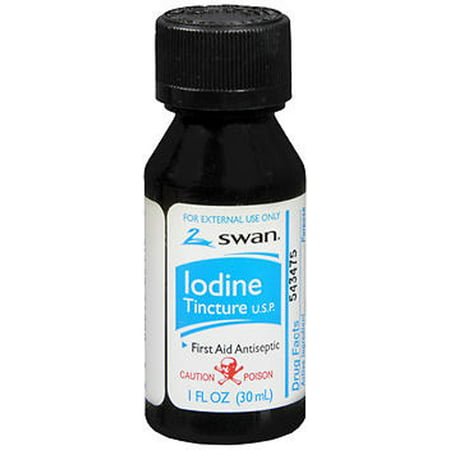 Swan iode Colorant Premiers soins Antiseptique - 1 oz