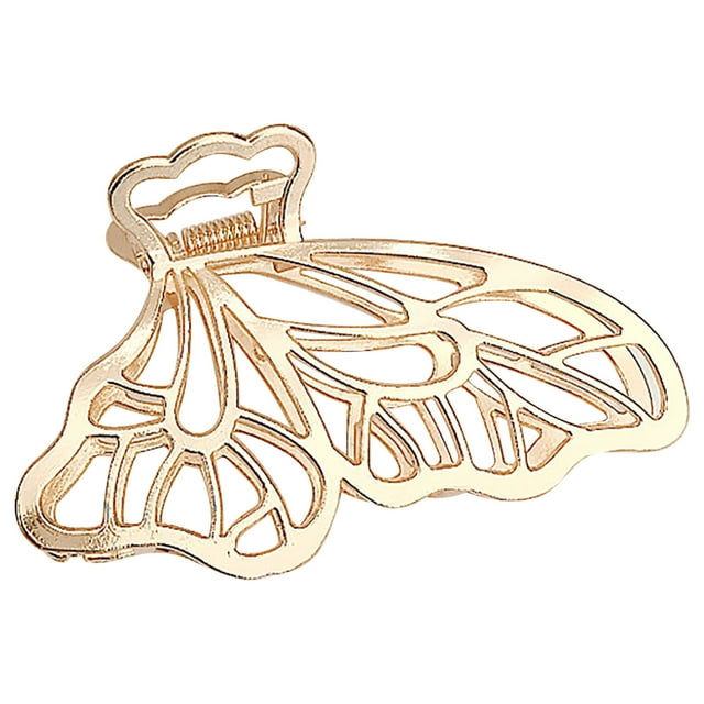 Fiudx Elegante Pinza En Cabello, Elegante Pinza En Aleación para Dama, Accesorio En Metal Duradero, Solución En Cabello Fino, Elegancia En Hora Del Baño, Oportunidades En Plata y Oro, Diseño Reutiliz
