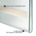 thumbnail image 4 of Azar 7" x 11" Horizontal Wall Mount Acrylic Sign Holder With Adhesive Tape Clear 10/Pack 122017, 4 of 5