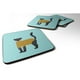 thumbnail image 1 of Posavasos decorativos de cuadros azules Caroline's Treasures 3.5 pulgadas multicolor, 1 of 1