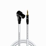 Columber Cable - Right Angle 3-Pin XLR Male to 3.5 TRS Male 3-Pin Connector