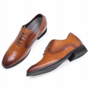 CMR CHAMARIPA Men's Elevator Shoes Oxford Dress Shoes For Men Taller 7CM / 2.76 Inches