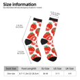 thumbnail image 5 of Yiaed Hand Drawn Tomatoes Print Great elasticity Crew Socks Sports socks for Men and Women, 5 of 5
