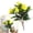 Yellow, variant on 1 Pcs Artificial Impatiens Flowers for Outdoor Flowers UV Resistant Faux Red Flowers Impatiens Bushes Silk Artificial Flowers Bouquet for Patio Garden Porch Decor