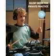 thumbnail image 4 of Donner Electric Drum Set for Kids Beginner Christmas Birthday Gift, 150+ Sounds, Quiet Mesh Pad, DED-70 New, 4 of 10