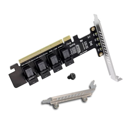 TAPDRA PCIe 4.0 U.2 NVMe Split Card 4 U.2 Ports SFF 8643 for Windows Servers Workstations Data Transfer