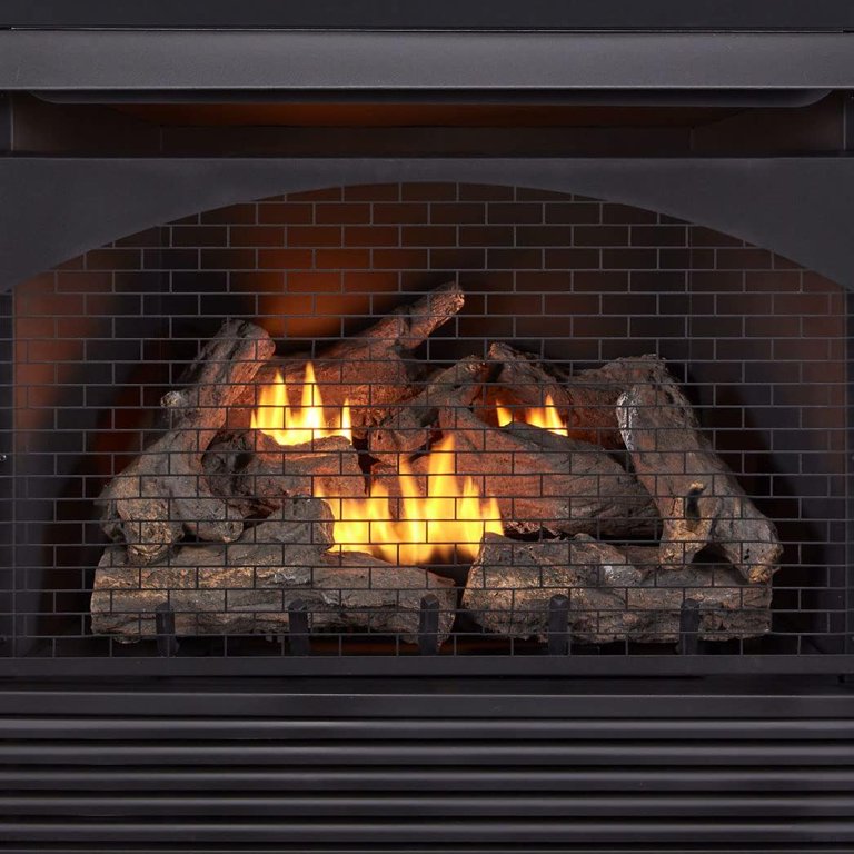 Procom Fbnsd32rt 32,000 BTU Vent Free Dual Fuel Fireplace Insert - Black -  Walmart.com