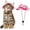 Cow Rose Red, variant on Minzimin Cat Cowboy Hats with Ear Holes - Mini Sombrero Kitten & Chihuahua Hats for Tiny Pets - Fun Birthday Party Costume & Decorations