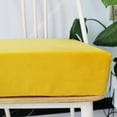 thumbnail image 4 of JeashCHAT Memory Foam Chair Cuhsion Solid Thicken Seat Cushion Pad Floor Pillow Floor Cushion for Tatami Living Room Dining Chair Patio Furniture, 16x16 inches Square, Yellow, 4 of 5
