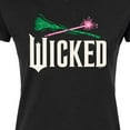 thumbnail image 3 of Wicked: Part 2 -  Wand And Broomstick Logo - Juniors Fitted Short Sleeve Graphic T-Shirt, 3 of 5