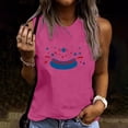 thumbnail image 2 of Lydpxz Women's 4th of July Tank Tops Plus Size Patriotic American Flag Graphic Tees Cute Sleeveless T Shirts Camisole Athletic Crew Neck Tanks, 2 of 5
