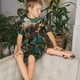 thumbnail image 4 of Balery Green Forest Dinosaur Conjunto de Pijama Infantil de Manga Corta con Estampado – Ropa de Dormir de Algodón Suave-4X-Large, 4 of 6