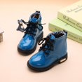 thumbnail image 2 of JFBUJC Bottes Imperméables en Cuir Pu pour Filles, 2 of 5