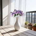 thumbnail image 2 of Artificial Pansy Bouquet European Style Flower Arrangement Home Decor For Living Room Dining Table Centerpiece, 2 of 5