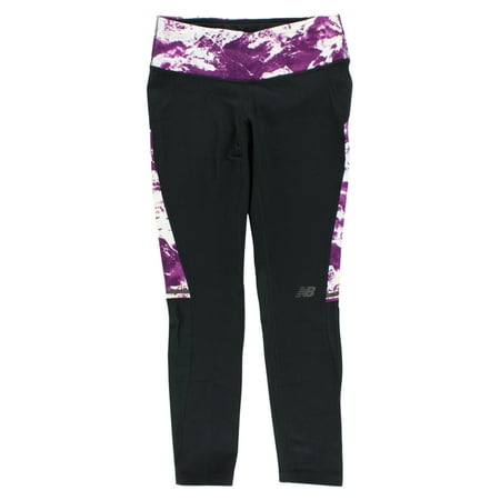 New Balance Womens Performance Fashion Crop Leggings Black