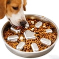 thumbnail image 6 of Slow Feeder Maze Stainless Steel Bowl for Indoor Feeding – Ideal for Medium Dogs Cat & Dog Dish with Interactive Design for Gentle Eating, 6 of 7