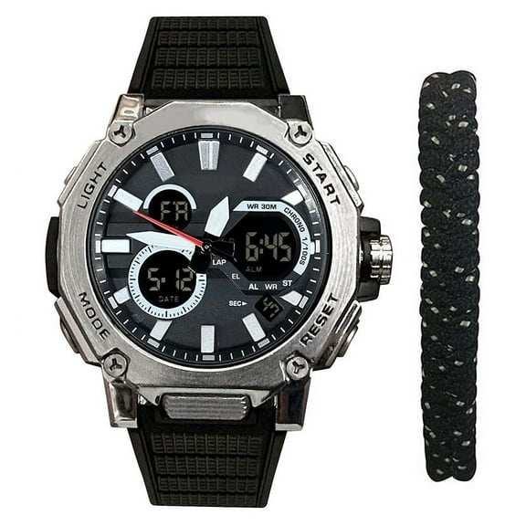George Mens Analog / Digital Plastic Wristwatch Set
