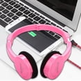 thumbnail image 2 of Methold YY.Home Auriculares plegables con cable de 3,5 mm para niños con micrófono Sonido estéreo HD Auriculares para colocar sobre la oreja Cables de audio/vídeo rosa 1.1 metros, 2 of 6