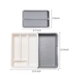 thumbnail image 2 of Organizador de cajones de cocina, organizador de cubiertos expandible, soporte para utensilios y bandeja para cubiertos con divisores de cajones, 2 of 4