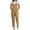 Beige, variant on Women's Sleeveless Straps Dual Pockets Tie Front Plus Size Overall Jumpsuit Casual Solid Color Loose Rompers Trousers