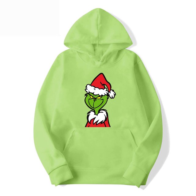 Chandail de Noël Abordable Corashan Chandail de Noël Laid Imprimé Mode Ample Chandail à Capuche à Manches Longues pour Hommes et Femmes Rouge, TG