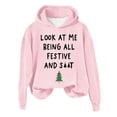 thumbnail image 2 of Baqcunre Womens Hoodies Women's Printed Casual Sweatshirt Winter Sweatshirt Top Christmas Red Casual Printed Sweatshirt Women Sweatshirt Womens Fall Tops Pink XL, 2 of 4