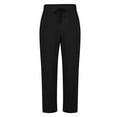 thumbnail image 5 of BRGZLK Men'S Linen Pants Casual Cotton Work Pants 2026 Drawstring Pockets Straight Loose Summer Beach Pants Slacks Elastic Waistband Drawstring, 5 of 6