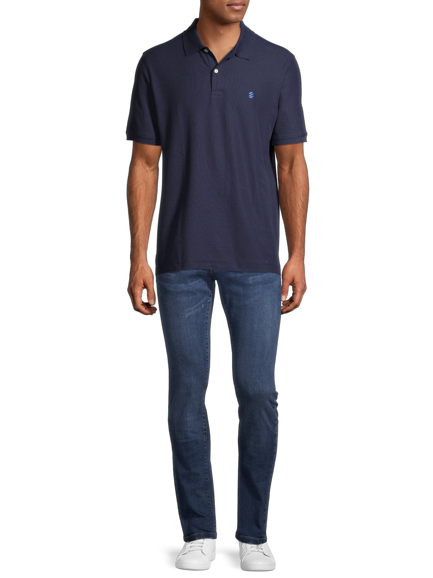 IZOD Men's Advantage Performance Comfort Stretch Solid Polo Shirt