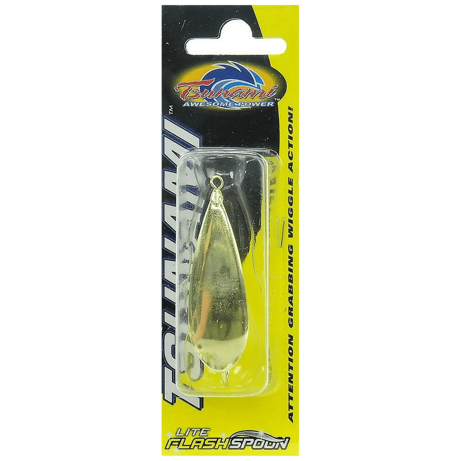 (1 pack) Tsunami Lite Flash Spoon Fishing Lure 1/4 oz. – Gold