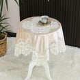 thumbnail image 1 of Feltree Tablecloth Suede with Embroidery and Diamond-studded High-end Tablecloth Home Decoration Tablecloth, 1 of 7