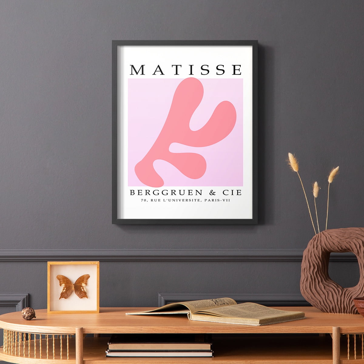 Matisse CCCLIII in Black Solid Wood 8 x 10 Framed Print