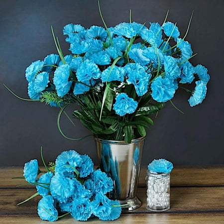 Miniature Carnation Bouquet BalsaCircle 252 Mini Silk Carnations Flowers - DIY Home Wedding Party Artificial Bouquets Arrangements Centerpieces ()