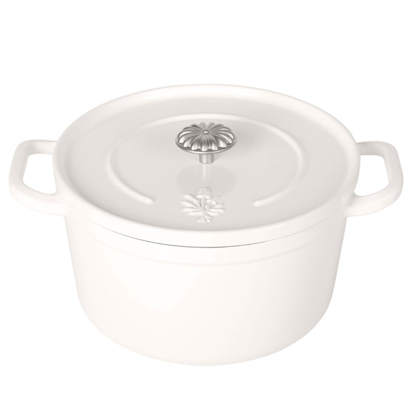 The Pioneer Woman 5-Quart Enameled Cast Iron Dutch Oven with Lid, Linen