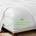 thumbnail image 5 of Sonoro Kate Luxury Cooling Bamboo Bed Sheet Set - Deep Pockets - 4 Piece, Queen, White, 5 of 7