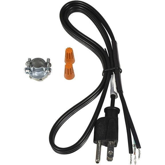HQRP Garbage Disposal Power Cord Kit Compatible with InSinkErator CRD-00, 16-AWG, 3-FT, UL Listed