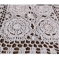 thumbnail image 3 of Rectangular Cotton Handwork Crochet Lace Table Runner Doilies for Coffee Table Dresser Scarf Centerpieces Décor,2PC, 3 of 6