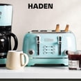 thumbnail image 2 of Haden Heritage Tostadora de 4 Rebanadas con Ranura Ancha, Turquesa - 75005, 2 of 5