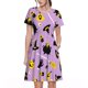 thumbnail image 1 of Easygdp Cute Halloween para Vestido Transpirable de Mujer, Vestido Suelto de Manga Corta con Pliegues y Bolsillos para el Verano, 1 of 6