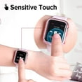 thumbnail image 5 of BXUXOHS (1Pack/3Pack) Bling Cover for Apple Watch Case 41mm 40mm 38mm 42mm 44mm 45mm Women Shockproof Hard PC Full Tempered Glass Diamond Bumper Case Accessories for iWatch Series 8 7 SE 6 5 4 3 2 1, 5 of 11