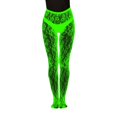 thumbnail image 1 of Aocisk Bas Résille Phosphorescents à Rayures Lumineux Transparents Ajourés pour Femmes, Tenue de Soirée de Nuit, Beige, Taille Unique, 1 of 4