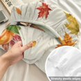 thumbnail image 4 of Twin XL Size Fitted Sheet Set - Fall Pumpkins 2 Piece Bedding Sets 16" Deep Pocket Fitted Sheet with 1 Pillowcases, Thanksgiving Maple Squirrel Farmhouse Florals Brushed Microfiber Hotel Bed Sheets, 4 of 9