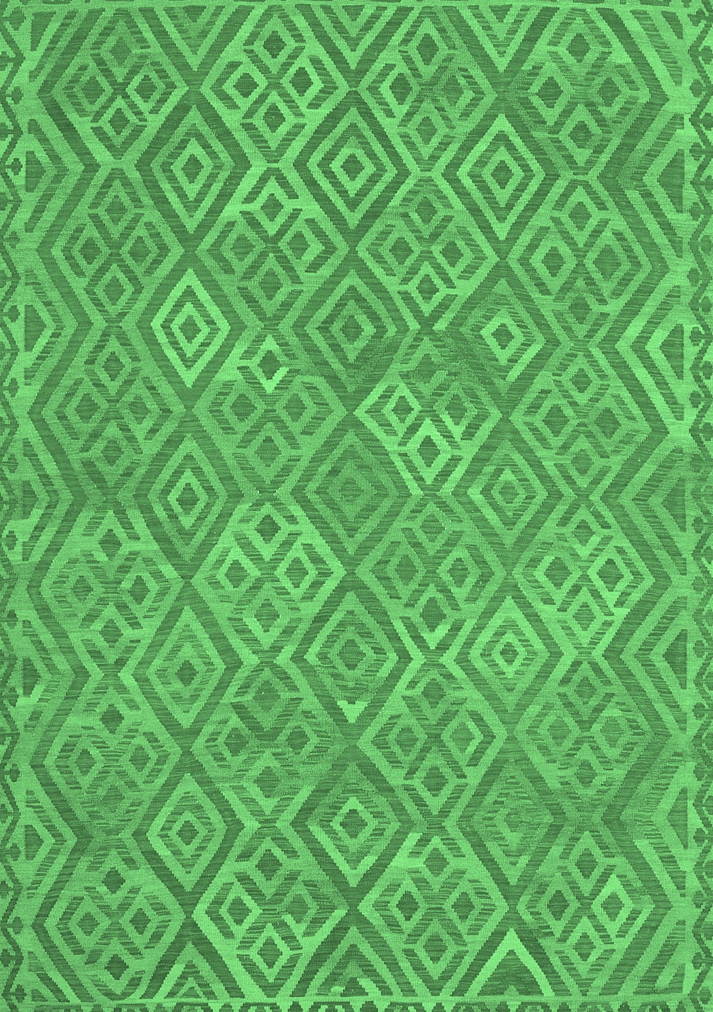 Dark Green Rectangular Rug Ahgly Company Indoor Rectangle Abstract Emerald Green Contemporary Area ...