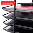 thumbnail image 3 of Desktop Stora Rack With 4 Sliding Trays, Mesh File Stora Rack, Suitable For , Mail, , Letters, Fs And Sorters, 3 of 5