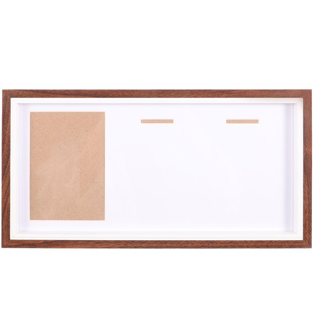 Exhibidor de medallas de maratón para el hogar, marco de fotos en blanco, caja de exhibición de medallas transparente de escritorio