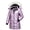 Glossy Purple, variant on Girls' Winter Puffer Parka Waterproof Insulated Quilted Coats with Hood Warm for Snow Play School Purple 10-12